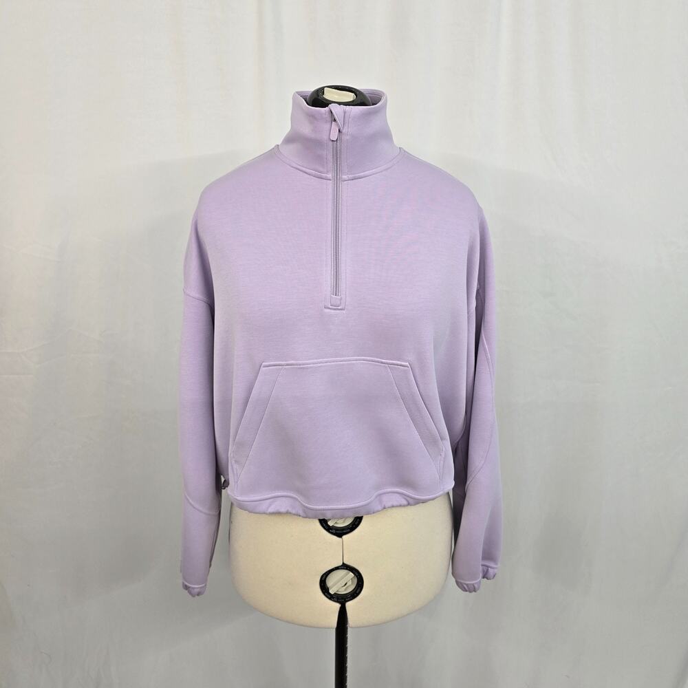 Lululemon Cropped Half Zip Women's 14 Lavender Purple - Picture 12 of 12